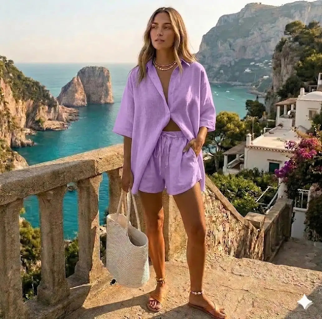 Conjunto Shorts e Camisa Capri