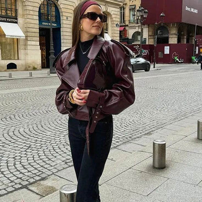 Jaqueta Femme Style Couro Ecológico - Sua Boutique