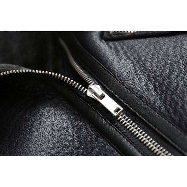 Jaqueta Italian Couro e Pele Carneiro - Ecológico - Sua Boutique