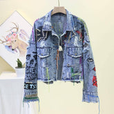 Jaqueta Jeans Fashion Destroyed use o cupom PRIMEIRACOMPRA e garanta 12%OFF