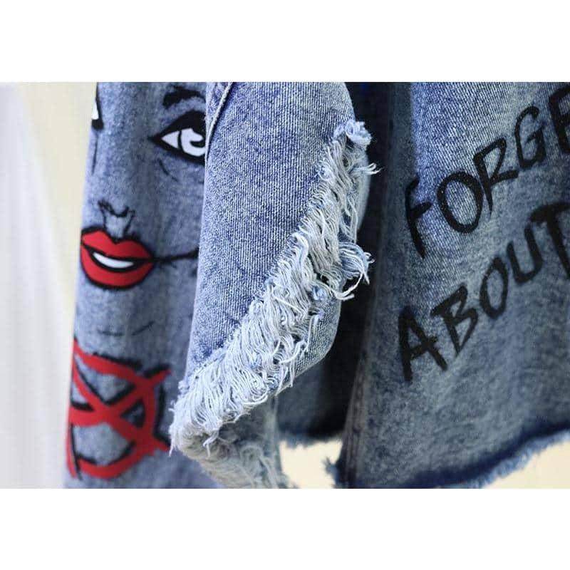 Jaqueta Jeans Fashion Destroyed - Sua Boutique