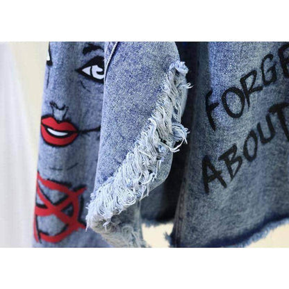 Jaqueta Jeans Fashion Destroyed - Sua Boutique