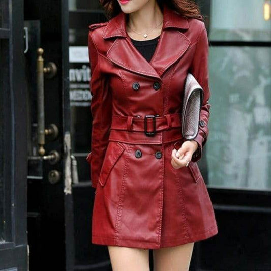 Jaqueta Long Couro Ecológico - Sua Boutique