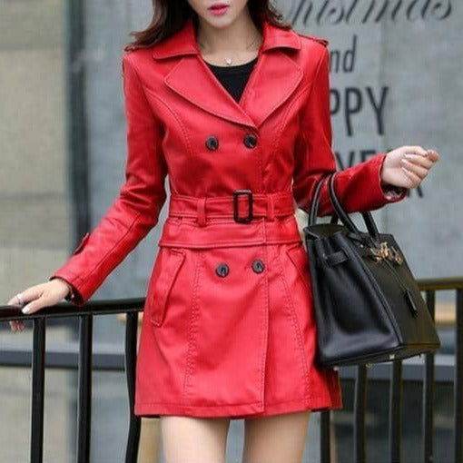 Jaqueta Long Couro Ecológico - Sua Boutique