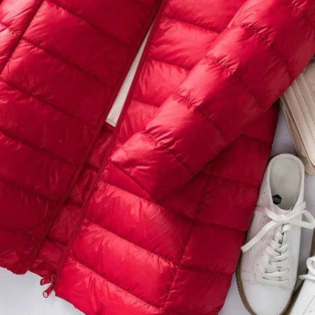 Jaqueta Longa Forrada Pluma - Sua Boutique