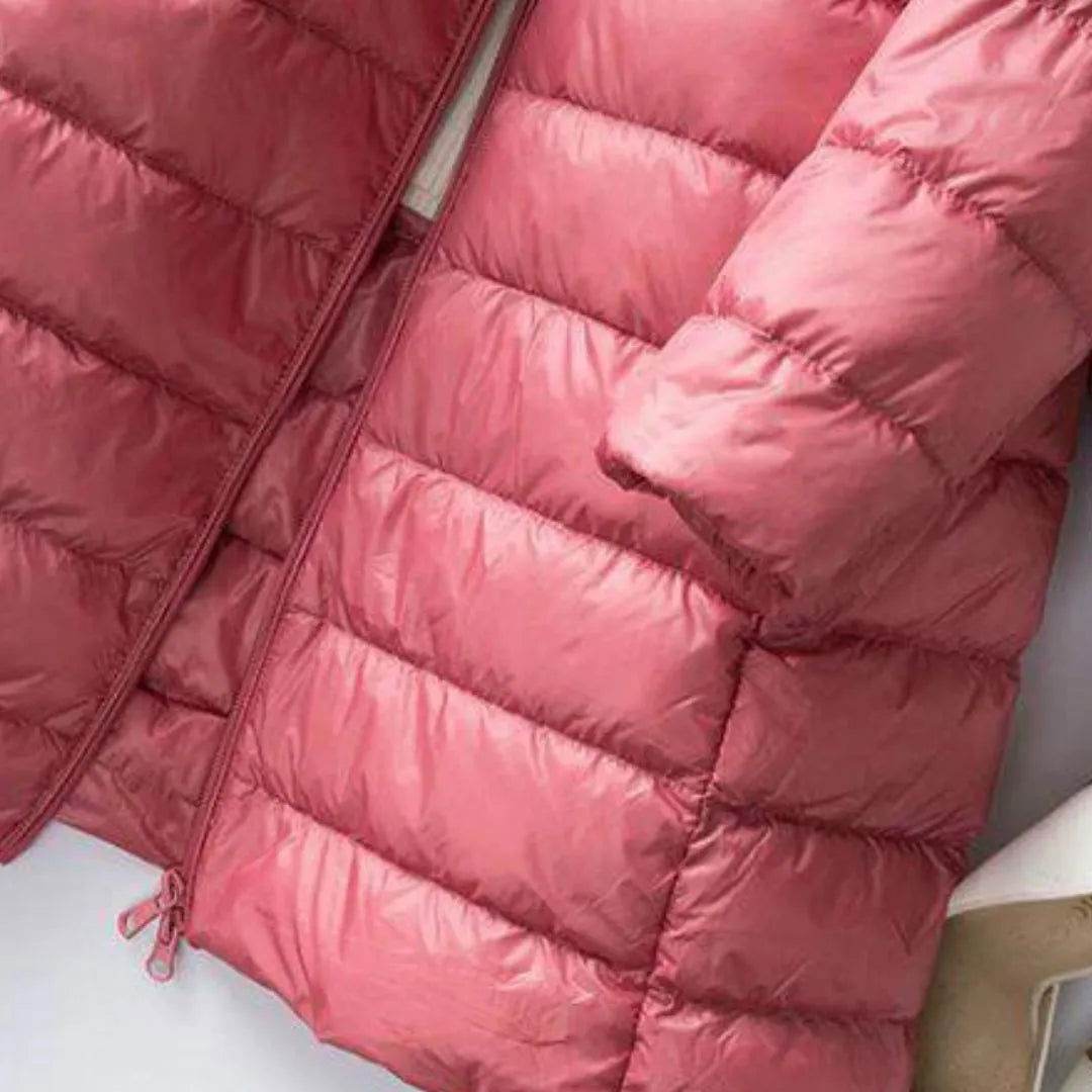 Jaqueta Longa Forrada Pluma - Sua Boutique