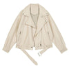 Jaqueta OffWhite Couro Ecológico - Sua Boutique