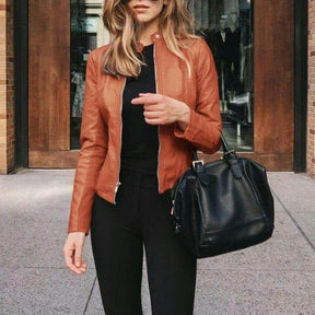 Jaqueta Outfit Couro Ecológico use o cupom PRIMEIRACOMPRA e garanta 12%OFF