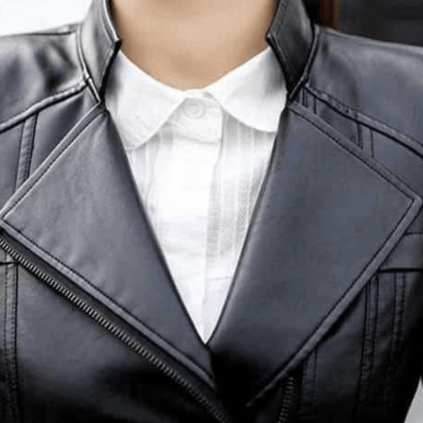 Jaqueta Slim Couro Ecológico - Sua Boutique