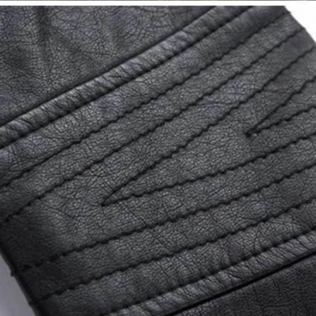 Jaqueta Ziper Diagonal Couro Ecológico - Sua Boutique