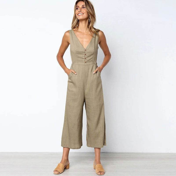 Macacão Decote V Summer - Sua Boutique