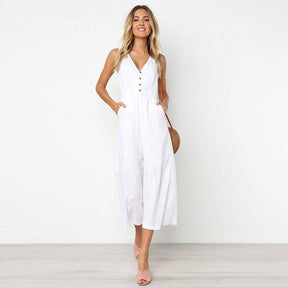 Macacão Decote V Summer use o cupom PRIMEIRACOMPRA e garanta 12%OFF