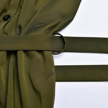 Macacão Feminino Jumpsuits Militar - Sua Boutique