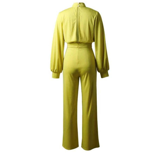 Macacão Feminino Mangas Bufantes - Sua Boutique