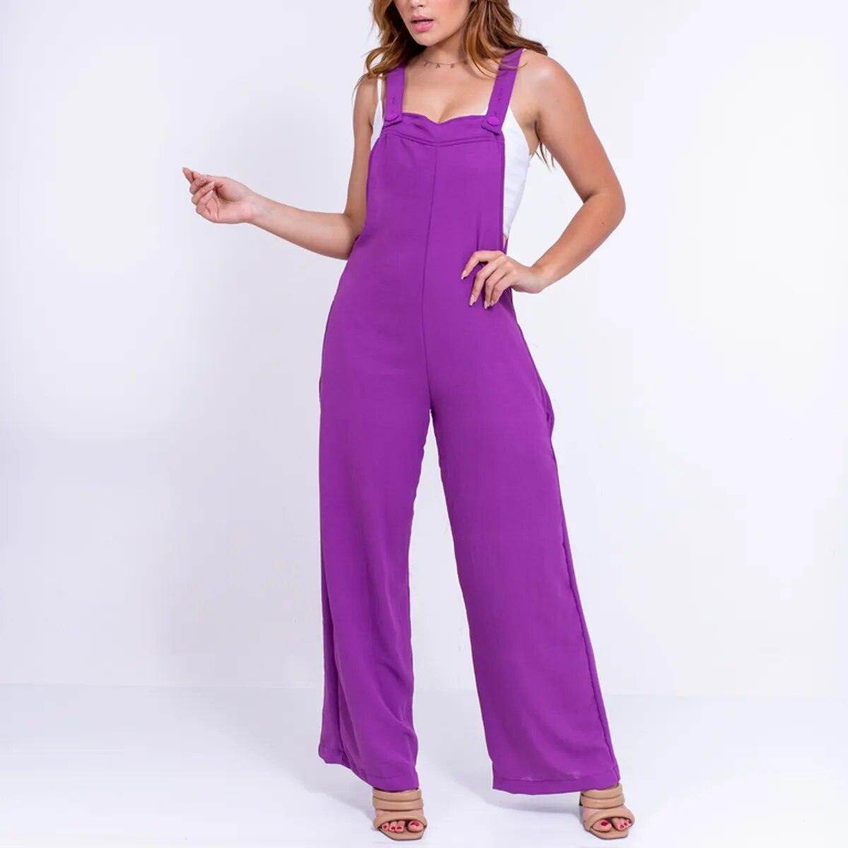 Macacão Jardineira Geórgia - Sua Boutique