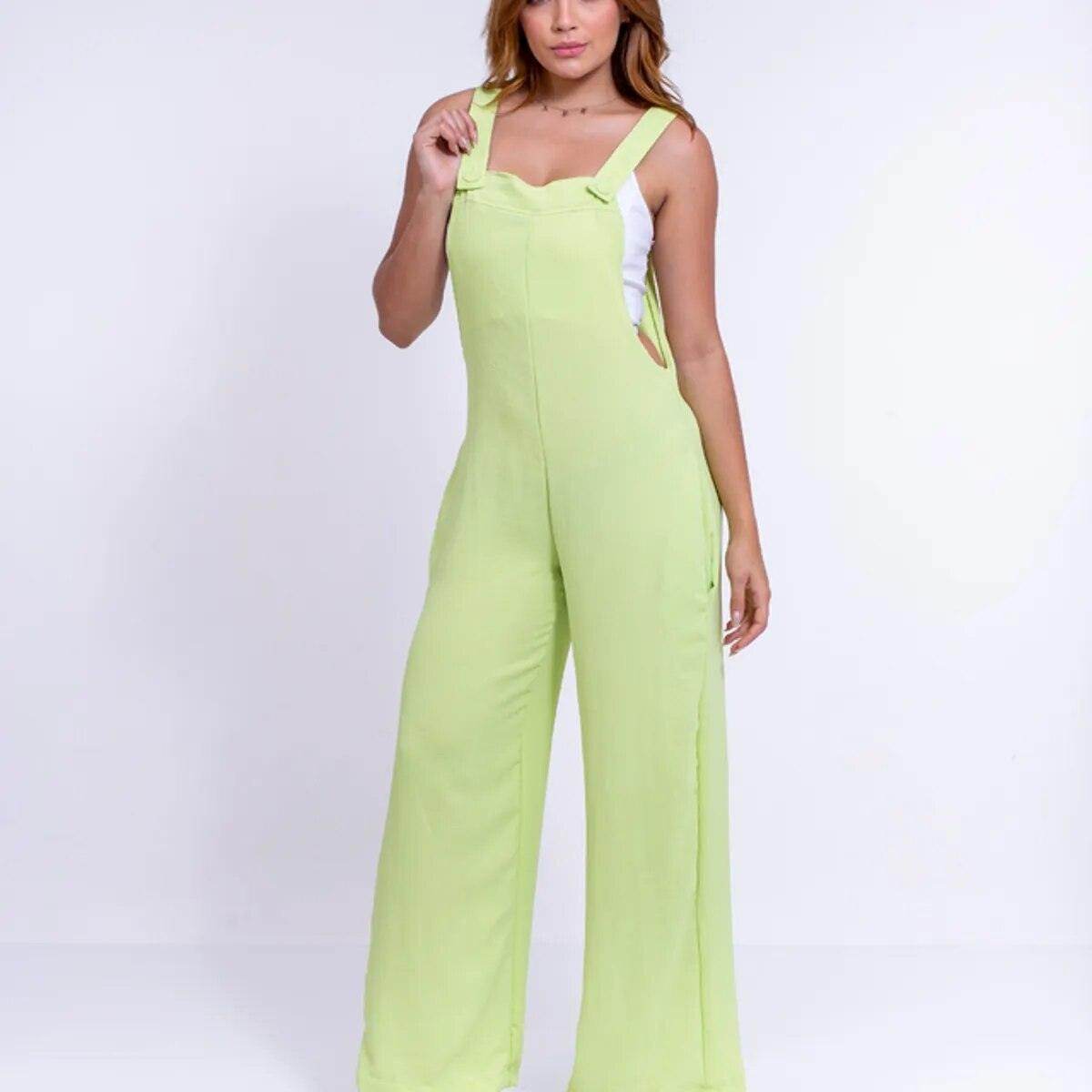 Macacão Jardineira Geórgia - Sua Boutique