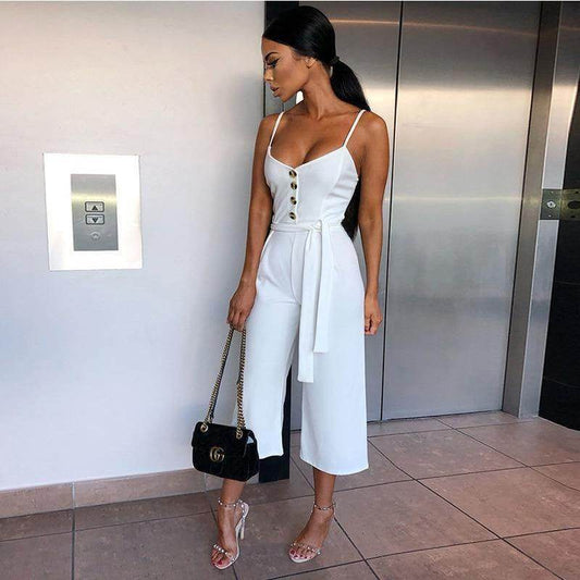 Macacão Pantacourt Botões - Sua Boutique