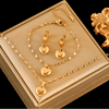 Conjunto Colar,pulseira,brinco Amanda Banhado em Ouro 18K - Sua Boutique