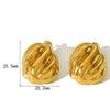 Brinco Wave Banhado em Ouro 18K - Sua Boutique