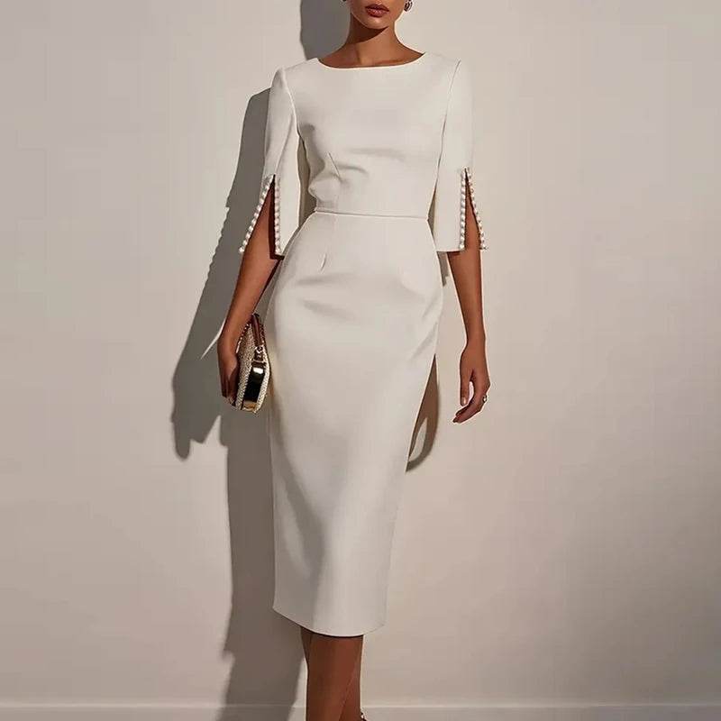 Vestido Midi Elegance Lady - Sua Boutique