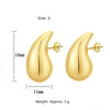 Brinco Gota Banhado em Ouro 18K - Sua Boutique