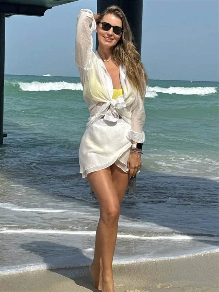 Conjunto Camisa e Saia Babado Summer - Sua Boutique