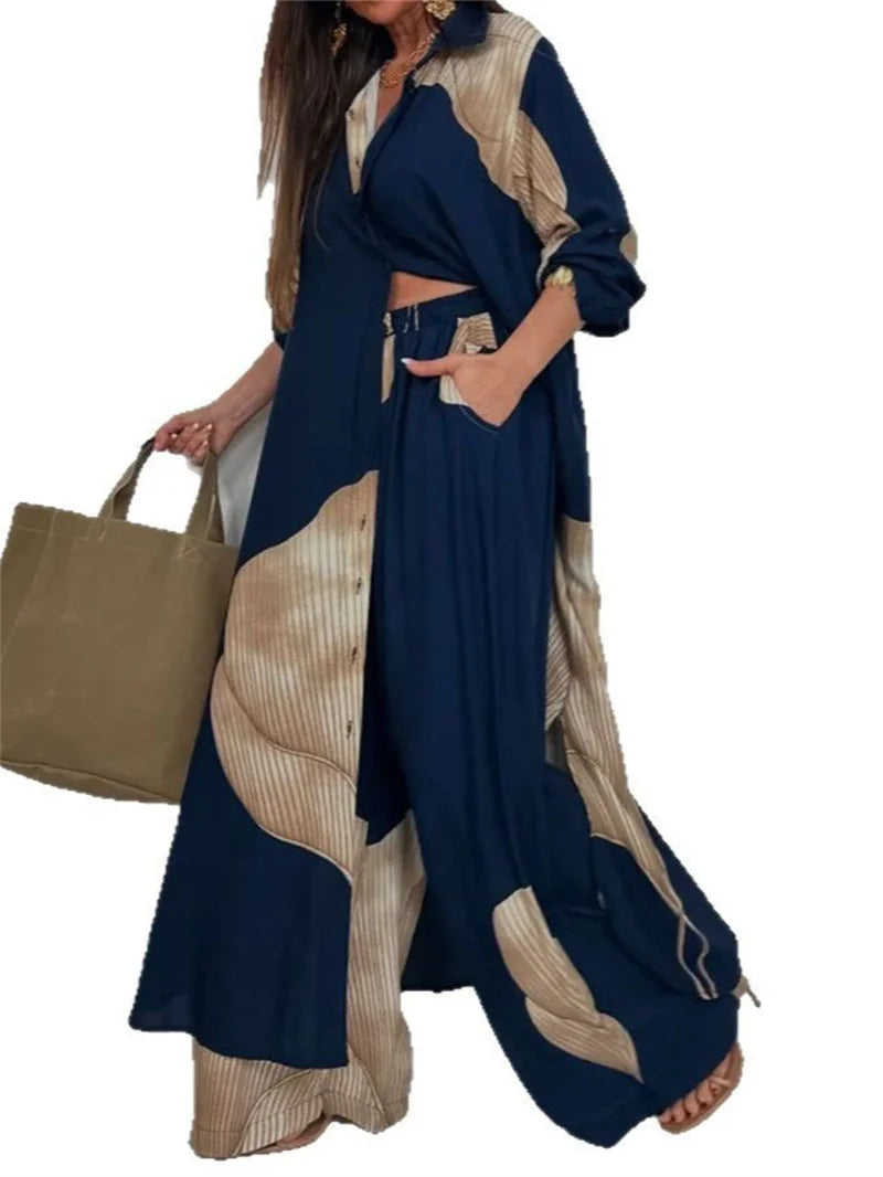 Conjunto Feminino Elegante Calça e Camisa Tarsila