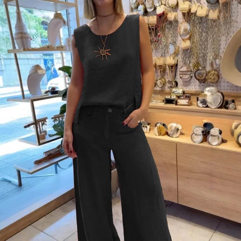 Conjunto Calça e Regata Helana - Sua Boutique