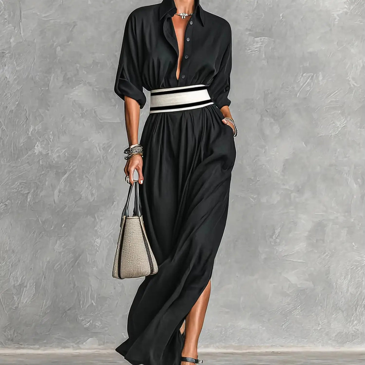 Vestido Longo Bordeaux