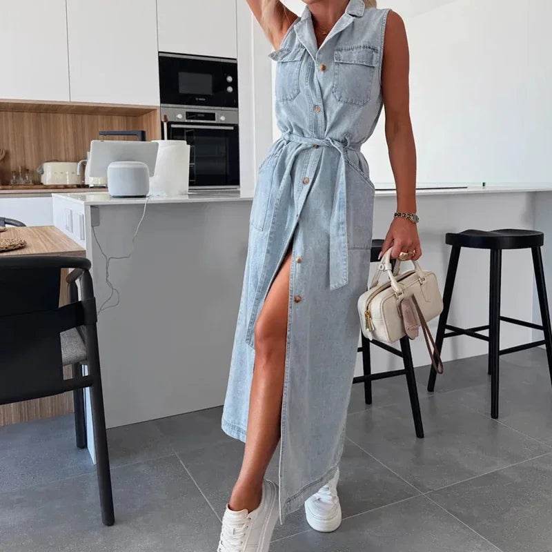 Vestido Denin Cecilia - Sua Boutique