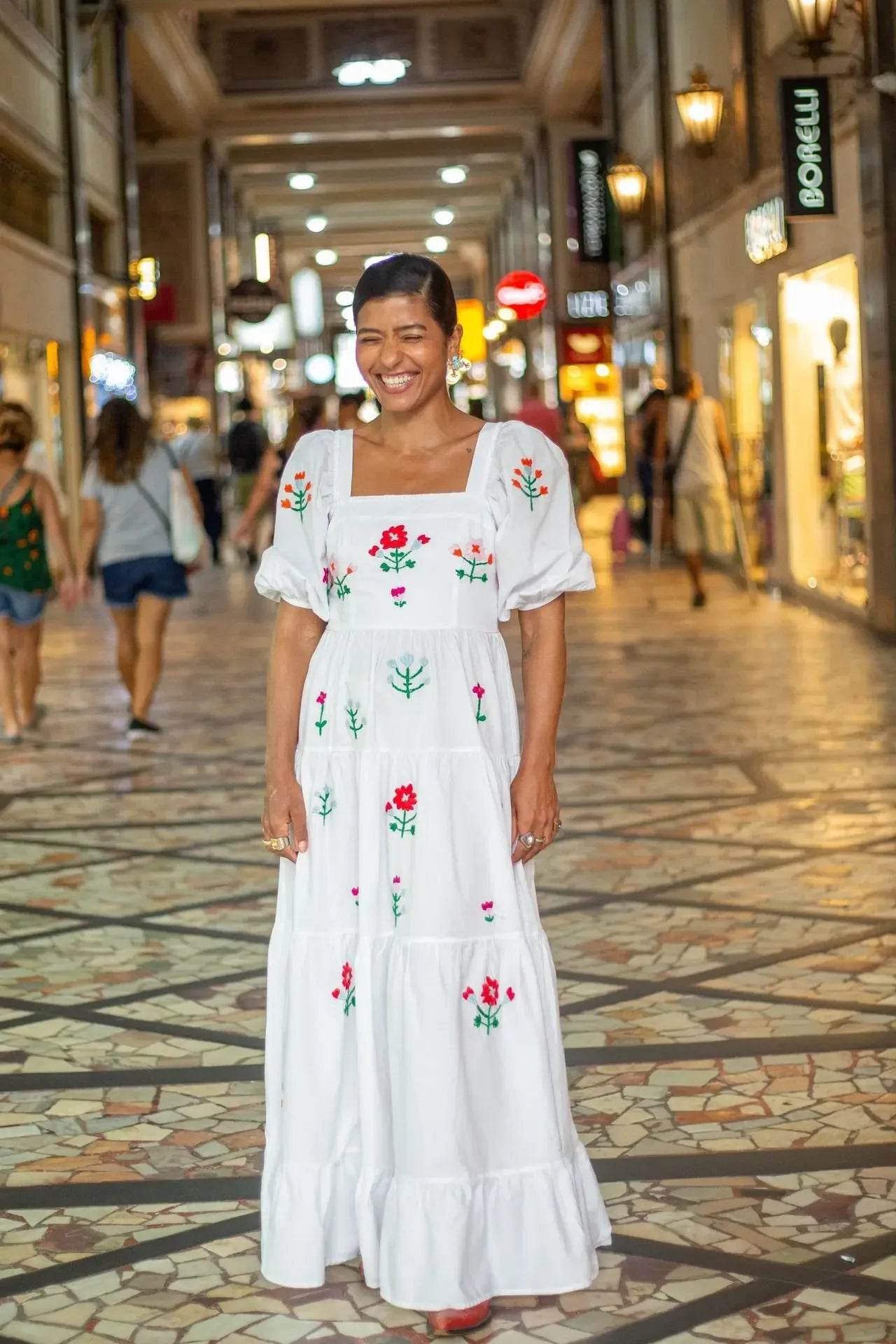 Vestido Boho Bordado - Sua Boutique