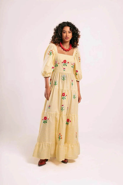 Vestido Boho Bordado - Sua Boutique