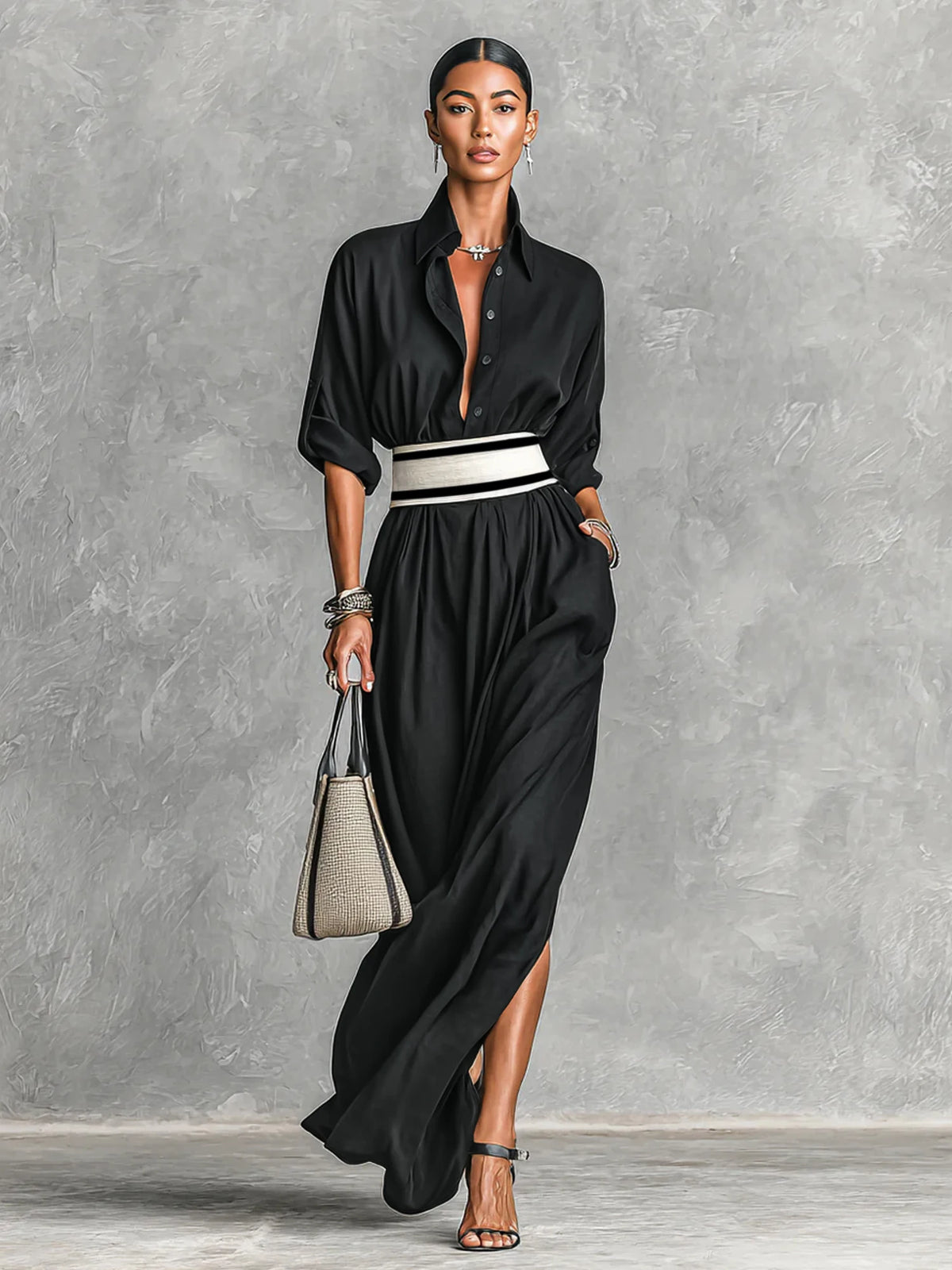 Vestido Longo Bordeaux