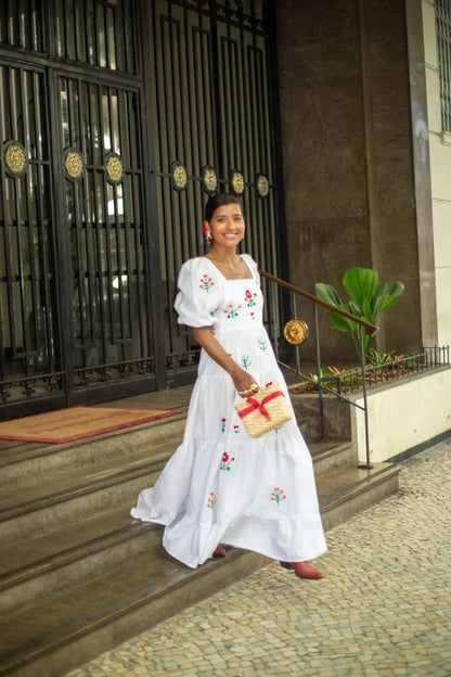 Vestido Boho Bordado - Sua Boutique