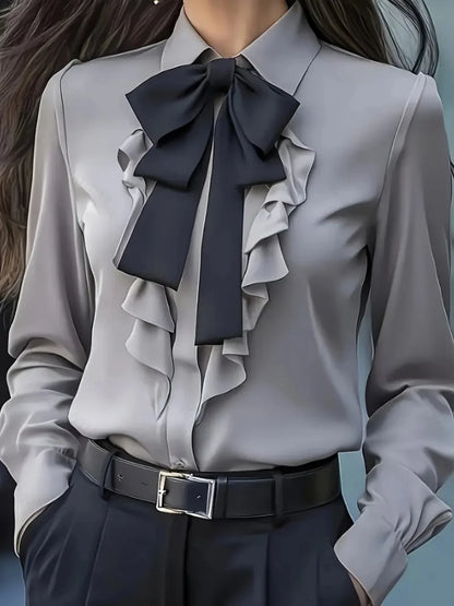 Camisa Manga Longa Laços