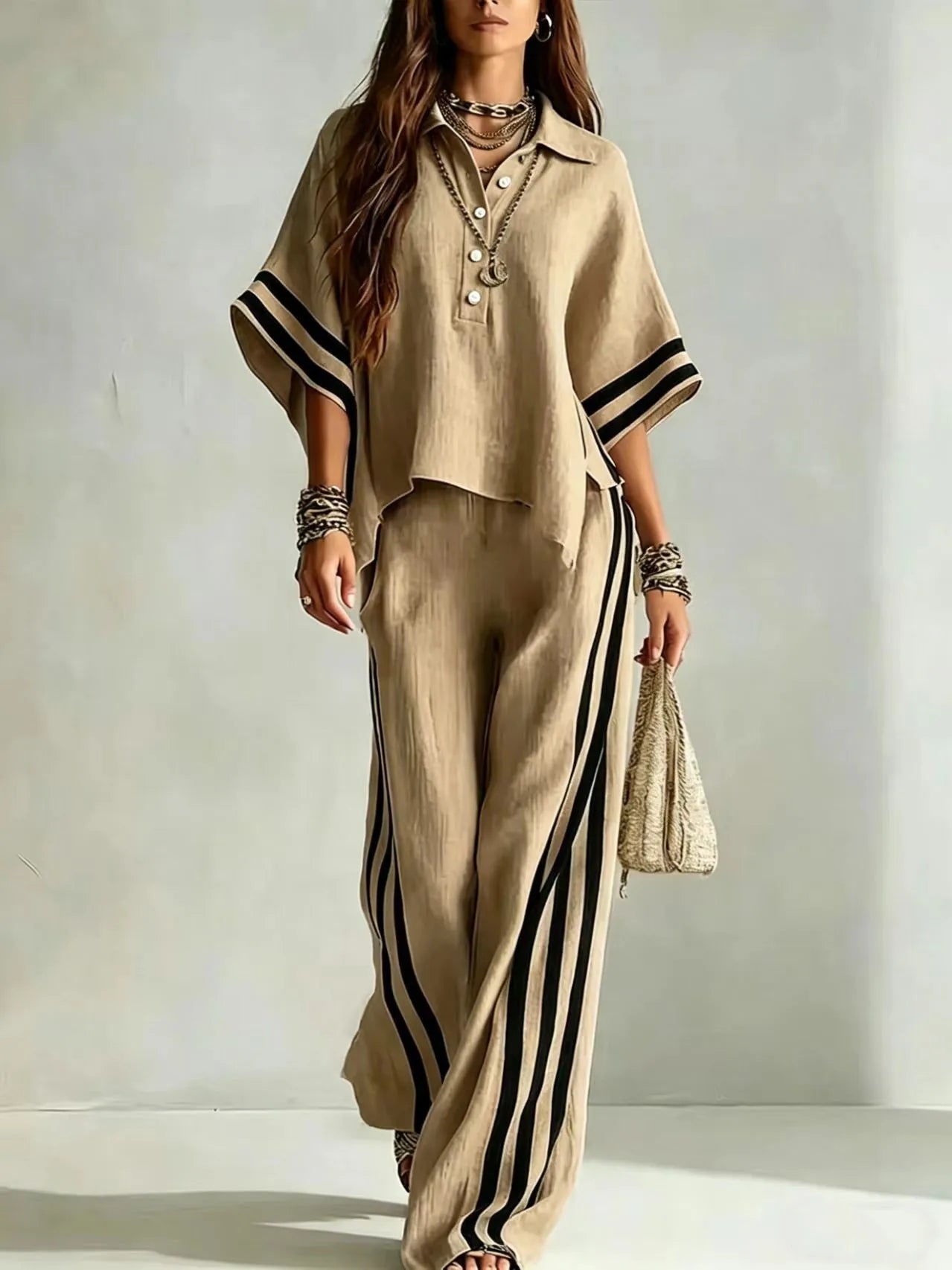 Conjunto Calça e Blusa Panamá