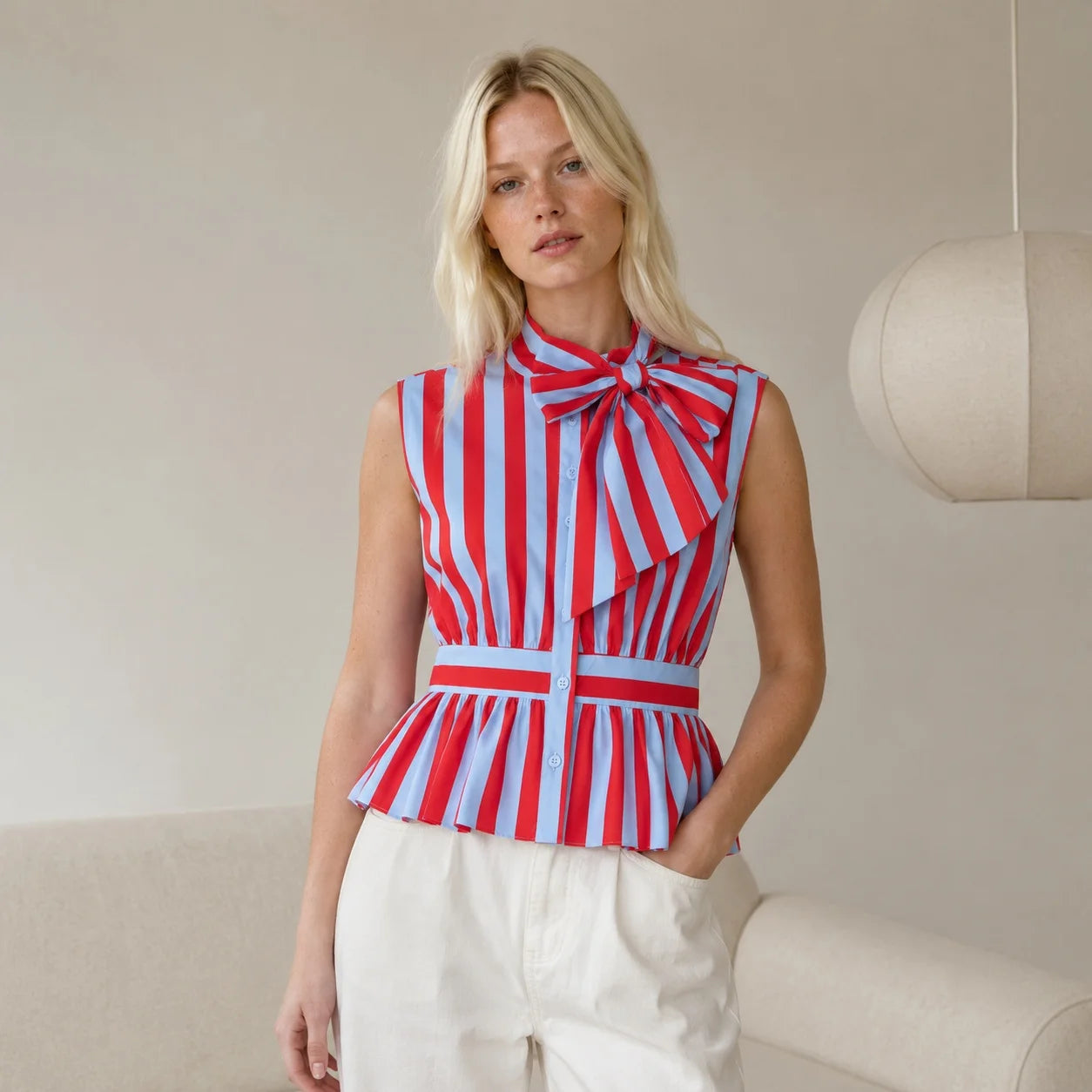 Blusa Sem Mangas Texas