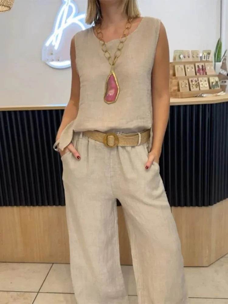 Conjunto Calça e Regata Helana - Sua Boutique