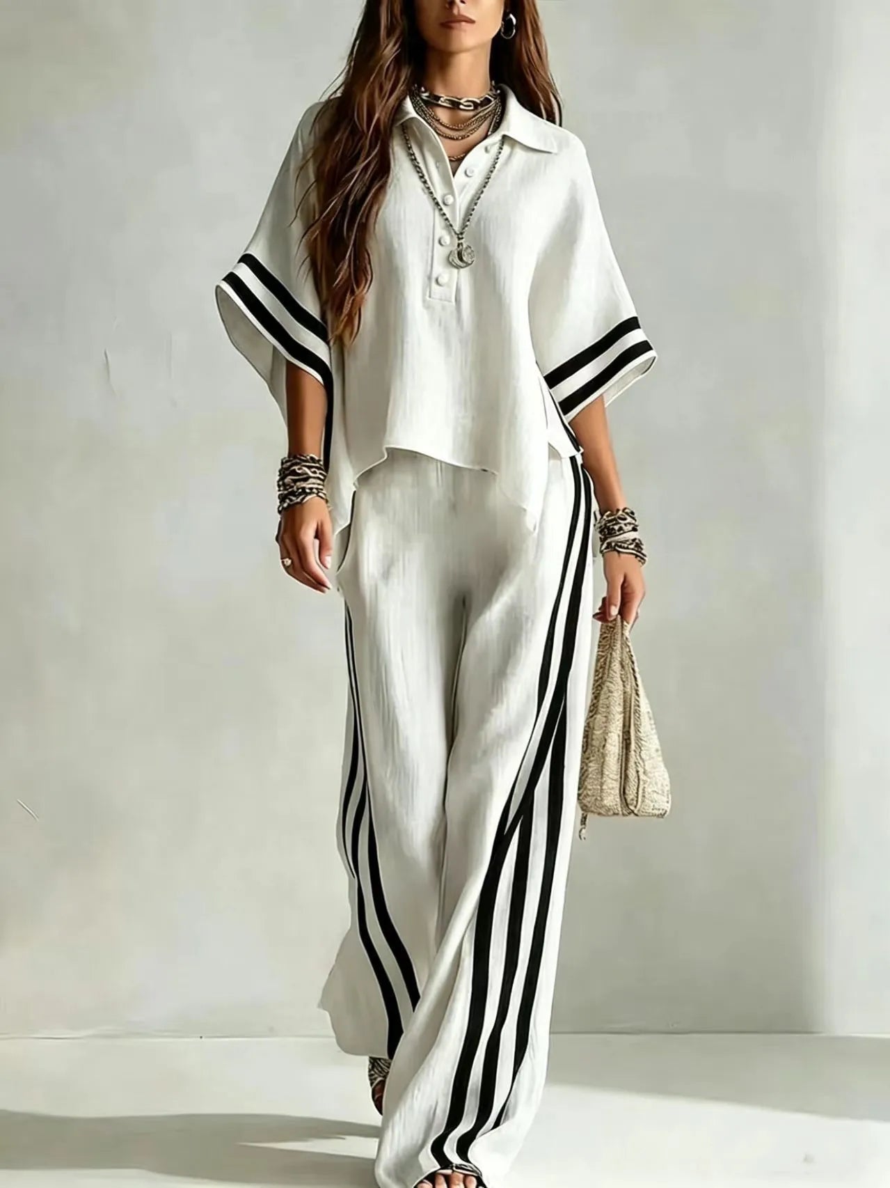 Conjunto Calça e Blusa Panamá
