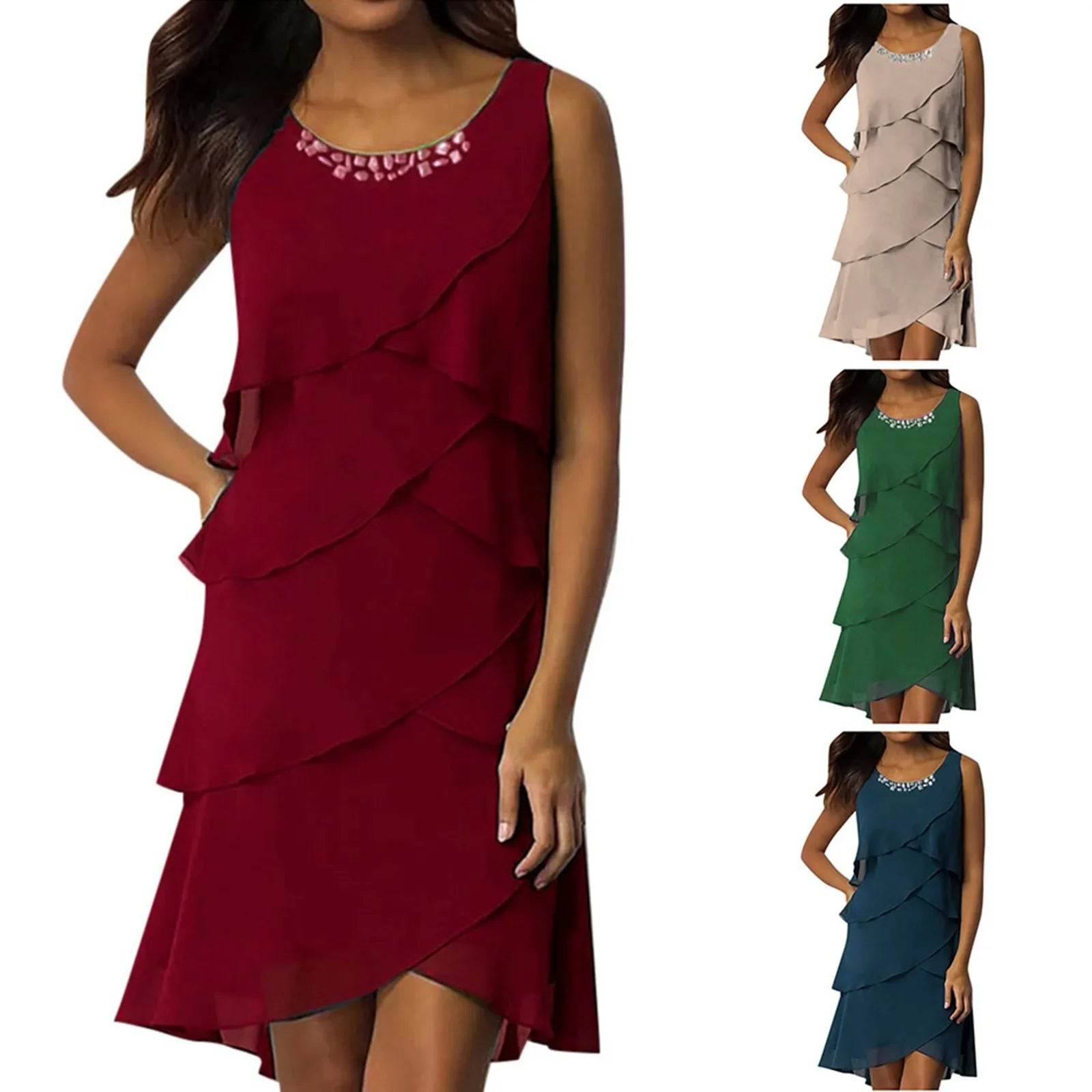 Vestido Chiffon Anamara - Sua Boutique