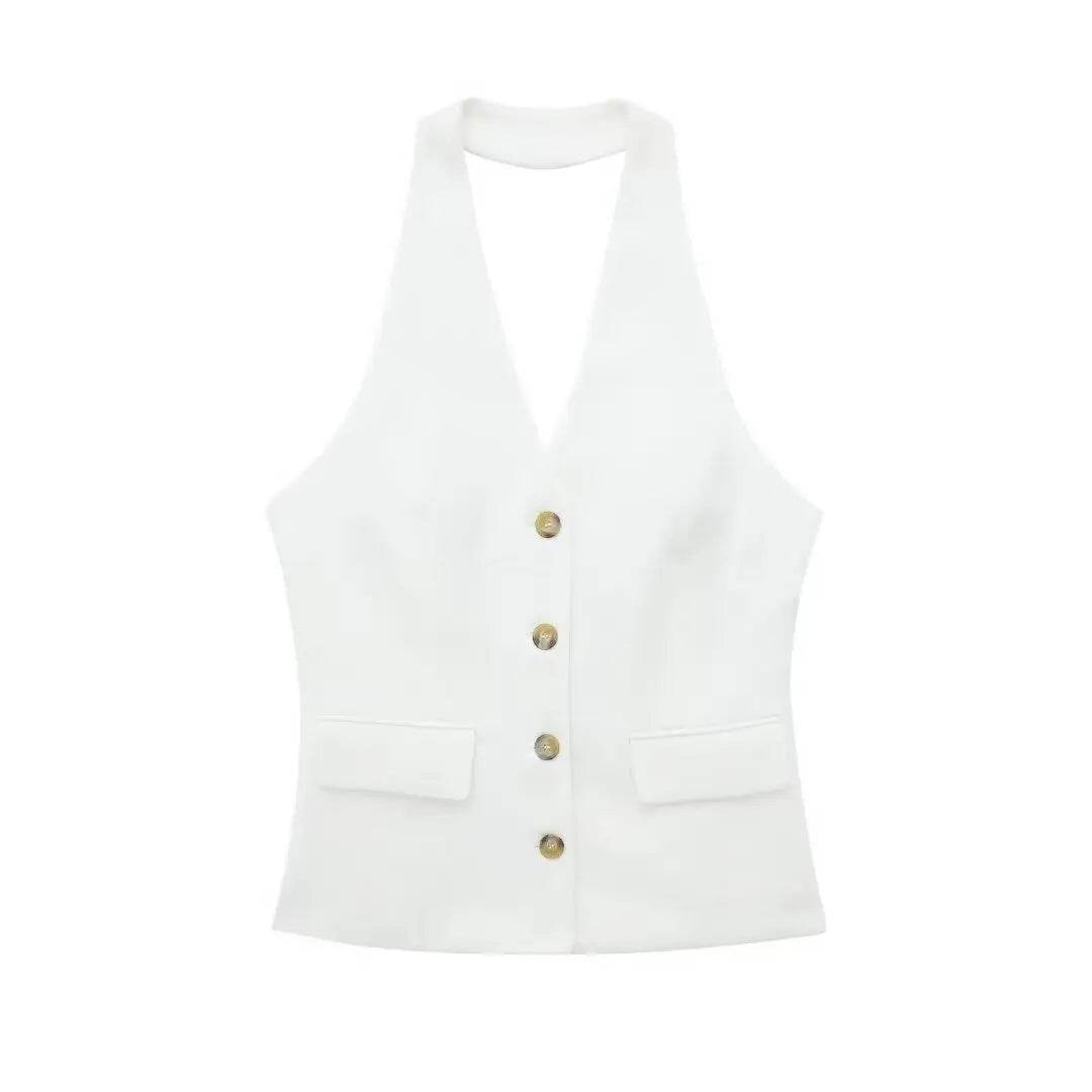 Conjunto Calça e Colete Frente Única Zuza - Sua Boutique