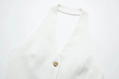Conjunto Calça e Colete Frente Única Zuza - Sua Boutique