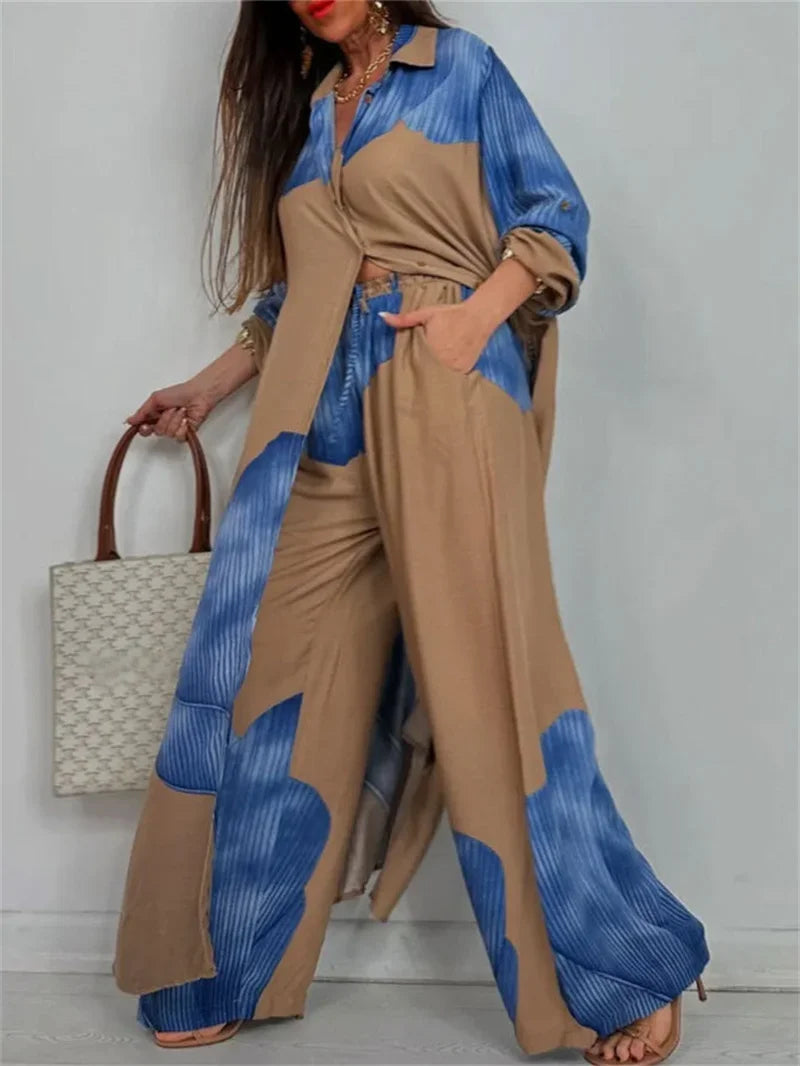 Conjunto Feminino Elegante Calça e Camisa Tarsila