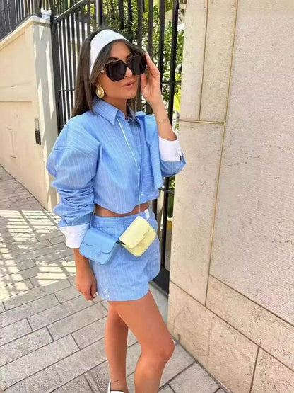Conjunto Shorts e Camisa Valentina - Sua Boutique