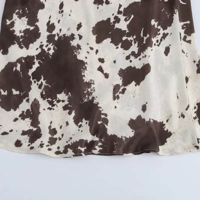 Saia Midi Cow Print - Sua Boutique