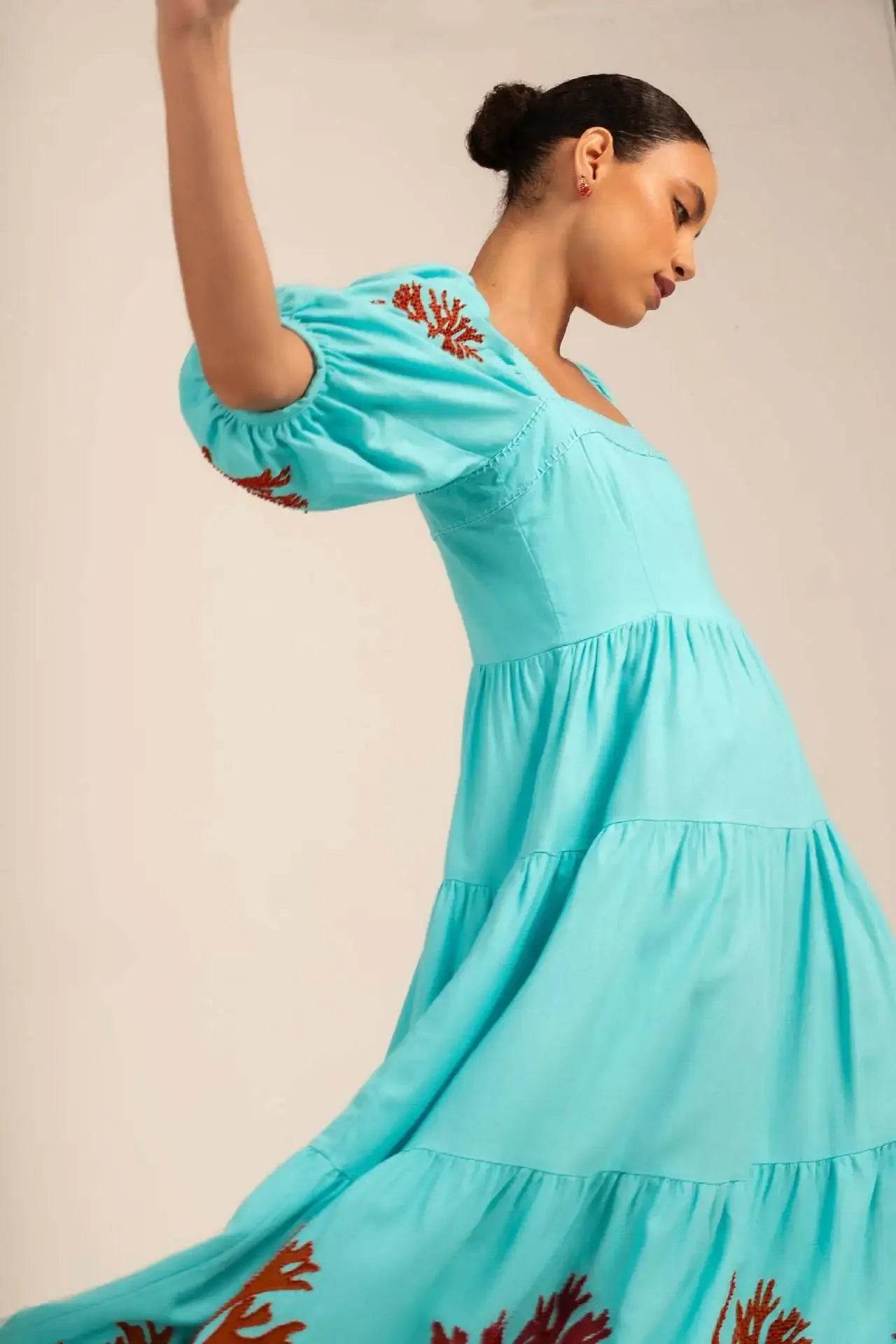 Vestido Boho Bordado - Sua Boutique