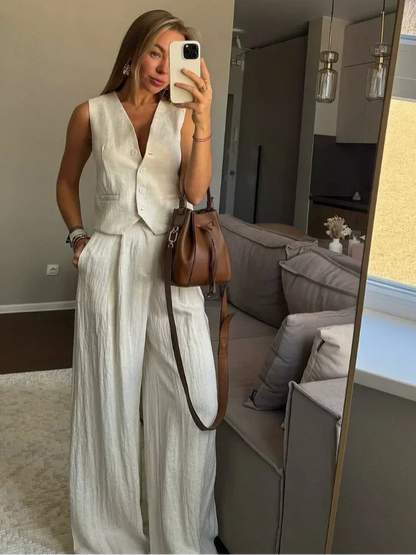 Conjunto Colete e Calça Thayse - Sua Boutique