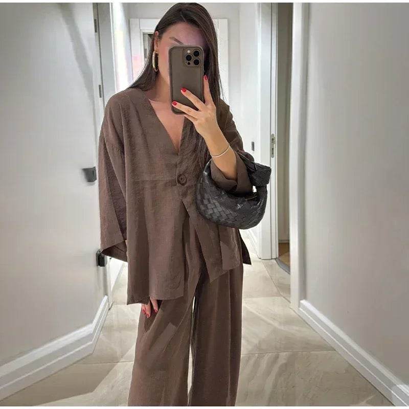 Conjunto Calça e Camisa Kay - Sua Boutique