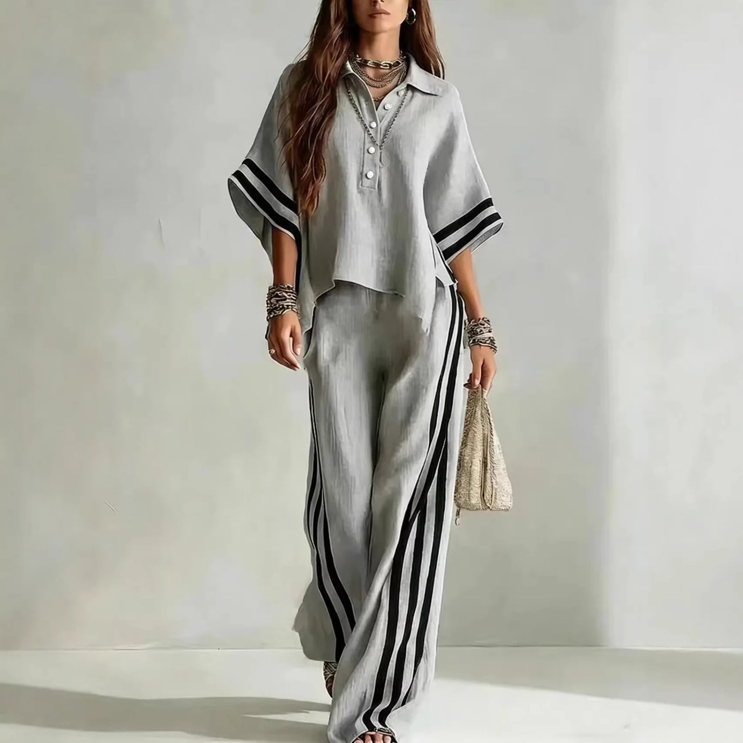 Conjunto Calça e Blusa Panamá