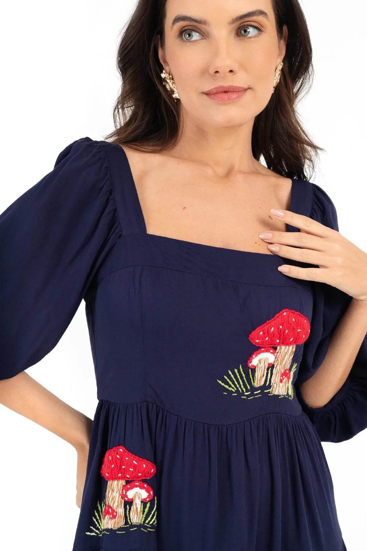 Vestido Boho Bordado - Sua Boutique